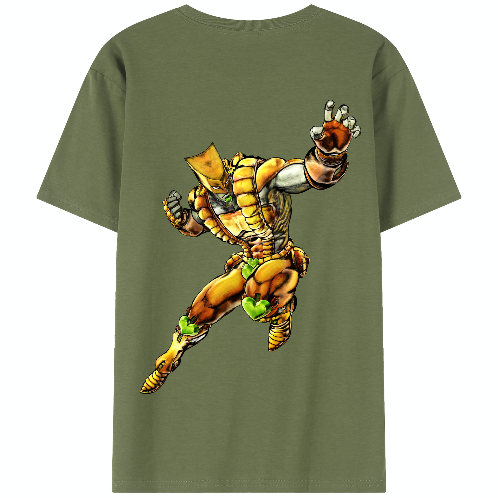 （画像用） ジョジョの奇妙な冒険 ディオ?ブランドー JoJo's Bizarre Adventure Dio Brando 綿100％半袖Tシャツ（背面プリント）